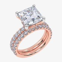 Signature By Modern Bride (G / Vs2-Si1) Womens 4 CT. T.W. Lab Grown White Diamond 14K Gold Side Stone Bridal Set