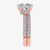 Signature By Modern Bride (G / Vs2-Si1) Womens 4 CT. T.W. Lab Grown White Diamond 14K Gold Side Stone Bridal Set