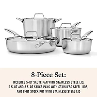 Calphalon Premier Stainless Steel -pc. Cookware Set