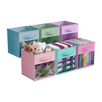 Sorbus 11" Window Foldable Fabric Storage Cube