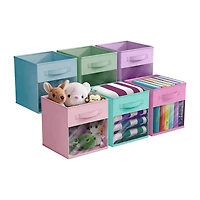 Sorbus 11" Window Foldable Fabric Storage Cube