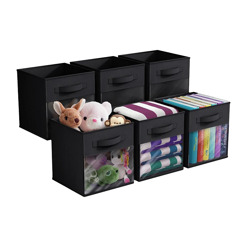 Sorbus 11" Window Foldable Fabric Storage Cube