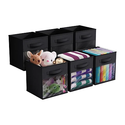 Sorbus 11" Window Foldable Fabric Storage Cube