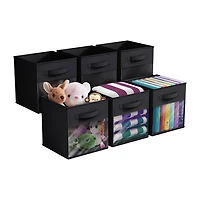 Sorbus 11" Window Foldable Fabric Storage Cube