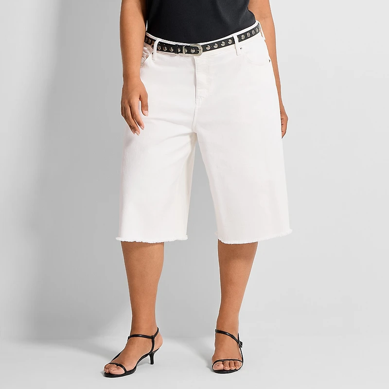 Ashley Graham Women's Plus Baggy Short