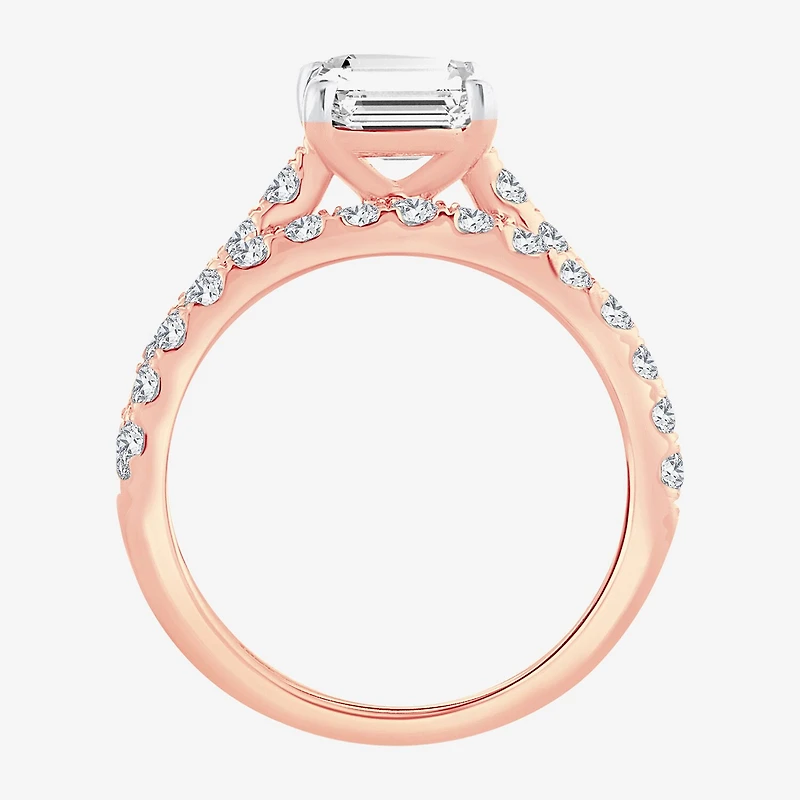Signature By Modern Bride (G-H / Si1-Si2) Womens 4 CT. T.W. Lab Grown White Diamond 14K Gold Bridal Set