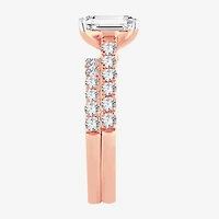 Signature By Modern Bride (G-H / Si1-Si2) Womens 4 CT. T.W. Lab Grown White Diamond 14K Gold Bridal Set