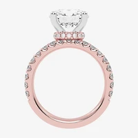 Signature By Modern Bride (G / Vs2-Si1) Womens 6 CT. T.W. Lab Grown White Diamond 14K Gold Round Side Stone Bridal Set