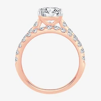 Signature By Modern Bride (G-H / Si1-Si2) Womens 4 CT. T.W. Lab Grown White Diamond 14K Gold Oval Side Stone Bridal Set