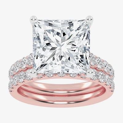 G-H / Vs2-Si1) Womens CT. T.W. Lab Grown White Diamond 14K Gold Side Stone Bridal Set