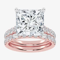 G-H / Vs2-Si1) Womens CT. T.W. Lab Grown White Diamond 14K Gold Side Stone Bridal Set