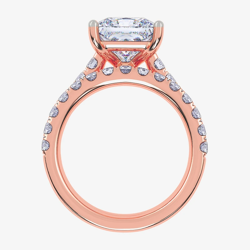 (H-I / SI1-SI2) Signature By Modern Bride Womens 2 1/2 CT. TW. Lab Grown White Diamond 14K Gold Princess Bridal Set