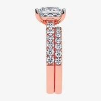 (H-I / SI1-SI2) Signature By Modern Bride Womens 2 1/2 CT. TW. Lab Grown White Diamond 14K Gold Princess Bridal Set