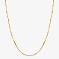 Made in Italy Womens 10K Gold 18 Inch Chain Necklace
