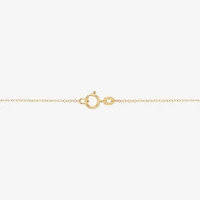 Made in Italy Cross Womens 10K Gold Cross 16 Inch Pendant Necklace