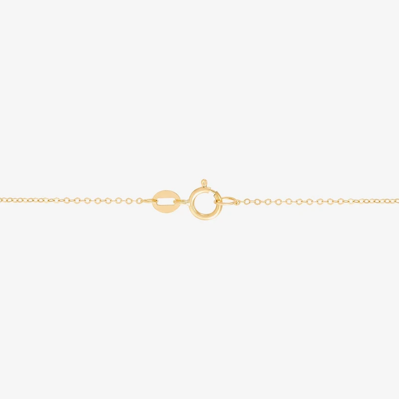 Gold Addiction Womens 10K Gold Heart 18 Inch Pendant Necklace