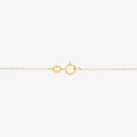 Gold Addiction Womens 10K Gold Heart 18 Inch Pendant Necklace