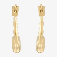 Girls 14K Gold 12.3mm Heart Hoop Earrings