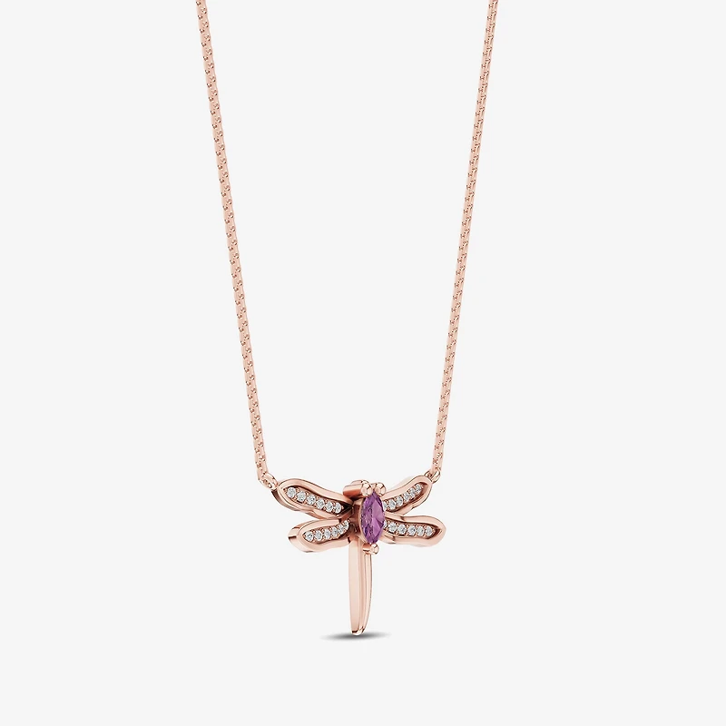 Enchanted Disney Fine Jewelry Womens Diamond Accent Genuine Red Rhodolite 14K Gold 17 1/4 Inch Pendant Necklace