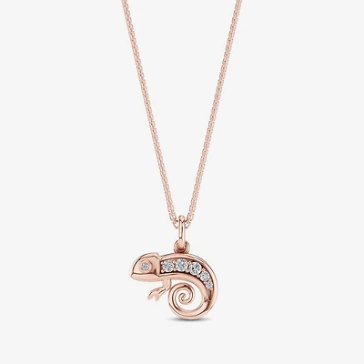 Enchanted Disney Fine Jewelry Womens 1/6 CT. T.W. Natural White Diamond 14K Gold Over Silver 18 Inch Pendant Necklace