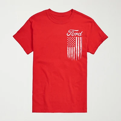 Novelty Mens Crew Neck Short Sleeve Regular Fit Big and Tall Graphic T-Shirt