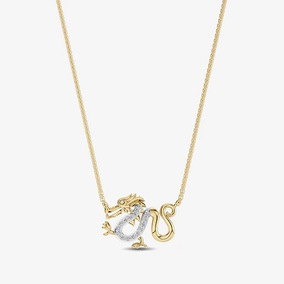 Enchanted Disney Fine Jewelry Womens Diamond Accent Natural White Diamond 14K Gold Over Silver 17 Inch Pendant Necklace