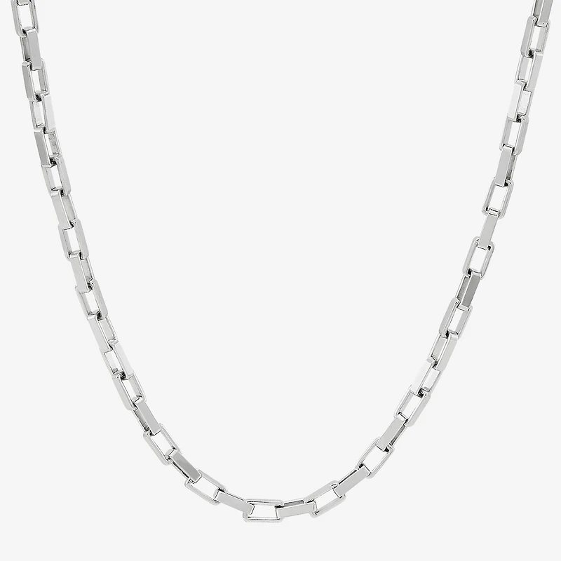 Limited Quantities! Womens Sterling Silver Inch Box Chain Necklace