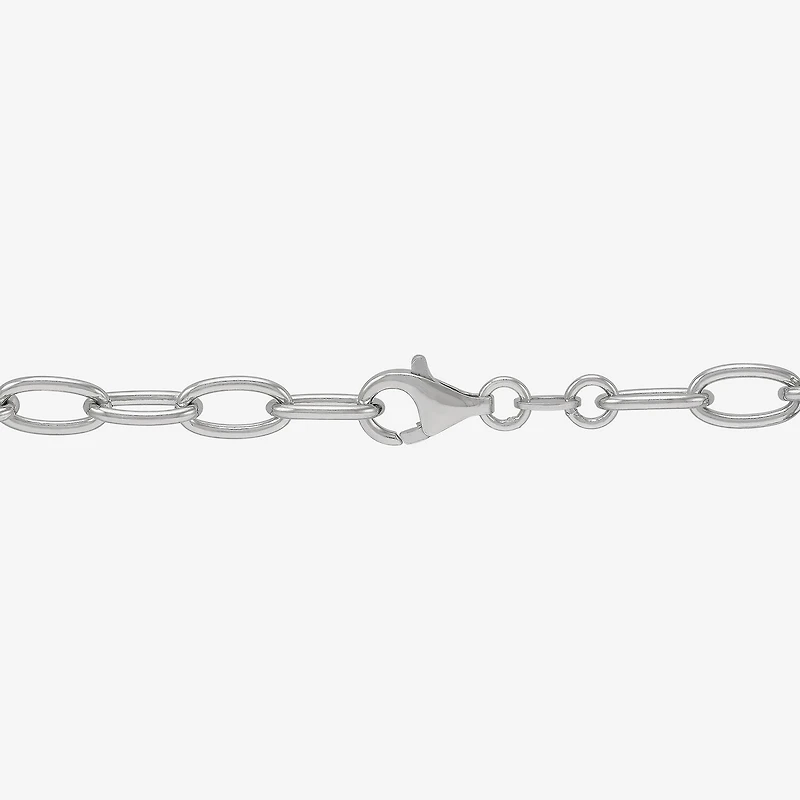 Limited Quantities! Womens Sterling Silver Heart Charm Bracelet