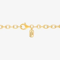Limited Quantities! Mens 18K Gold Over Silver 7.5 Inch Solid Cable Chain Bracelet