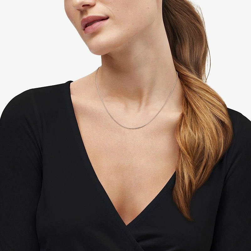 Limited Quantities! Womens Sterling Silver 18 Inch Spiga Chain Necklace