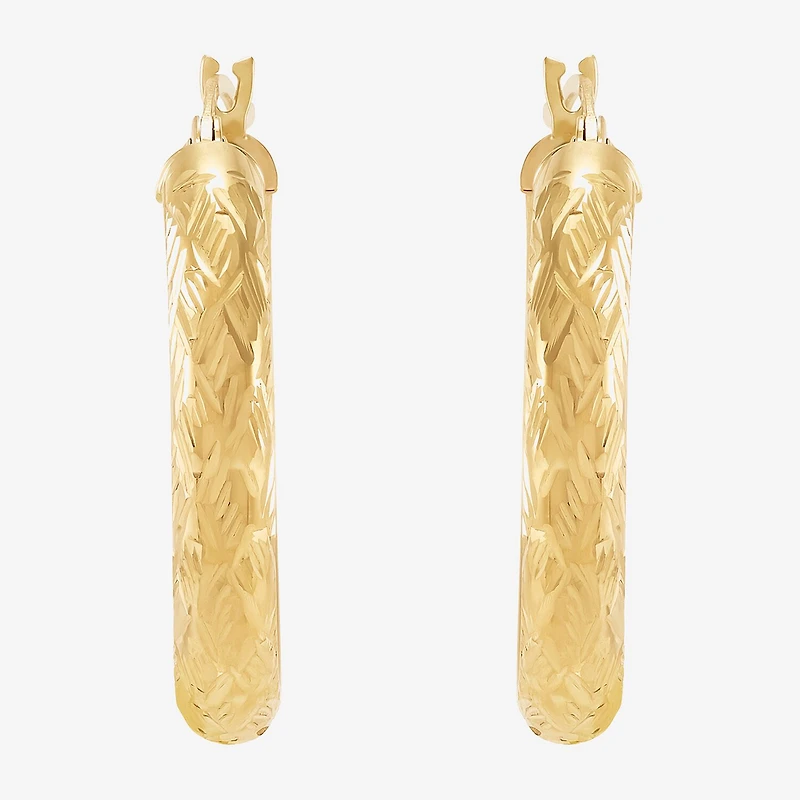 Limited Quantities! Womens 10K Gold 20mm Hoop Earrings