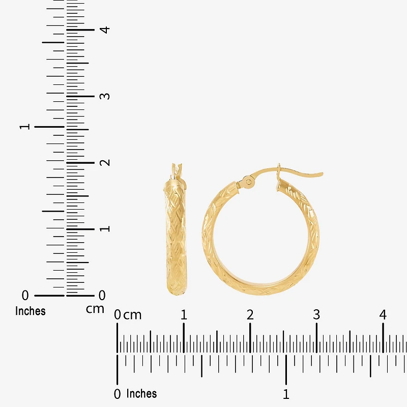 Limited Quantities! Womens 10K Gold 20mm Hoop Earrings