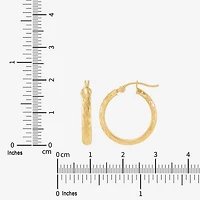 Limited Quantities! Womens 10K Gold 20mm Hoop Earrings