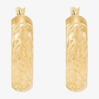Limited Quantities! Womens 10K Gold 15mm Hoop Earrings