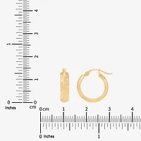 Limited Quantities! Womens 10K Gold 15mm Hoop Earrings
