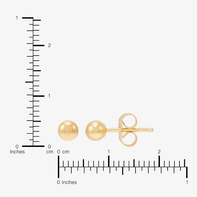 Limited Quantities! 14K Gold 4mm Ball Stud Earrings