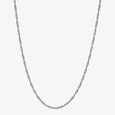 Limited Quantities! Womens 14K Gold 16 Inch Singapore Chain Necklace