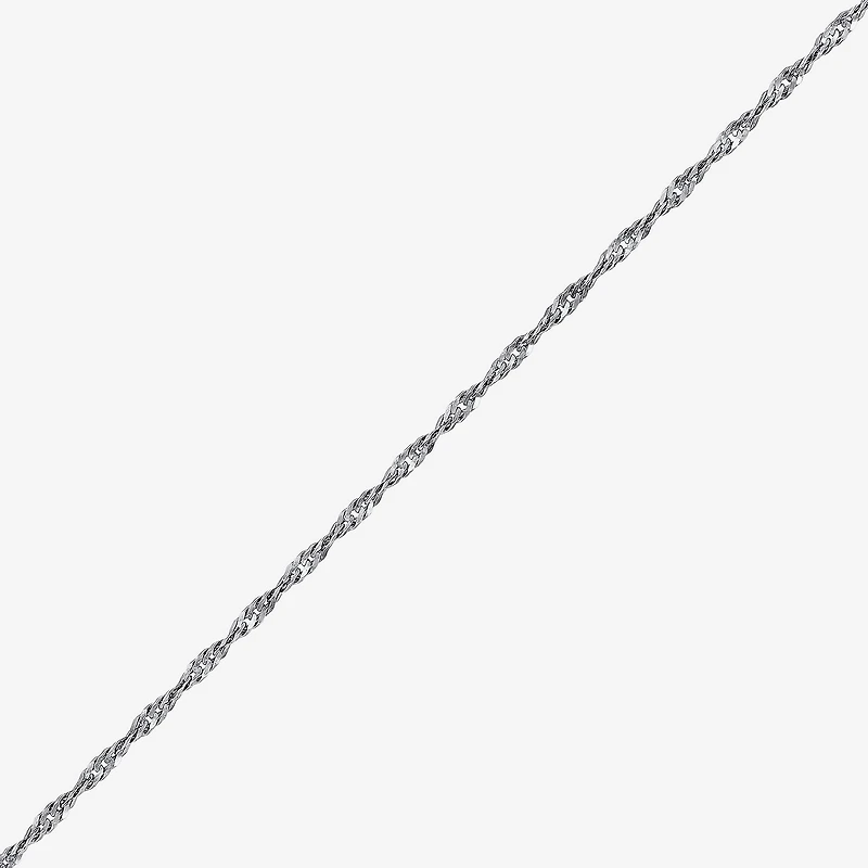 Limited Quantities! Womens 14K Gold 16 Inch Singapore Chain Necklace