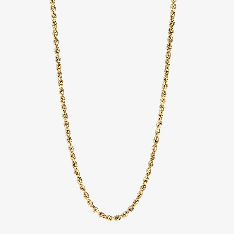 Limited Quantities! Womens 14K Gold 18 Inch Rope Chain Necklace