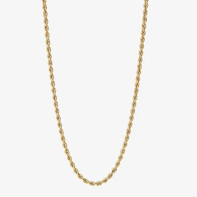 Limited Quantities! Womens 14K Gold 18 Inch Rope Chain Necklace