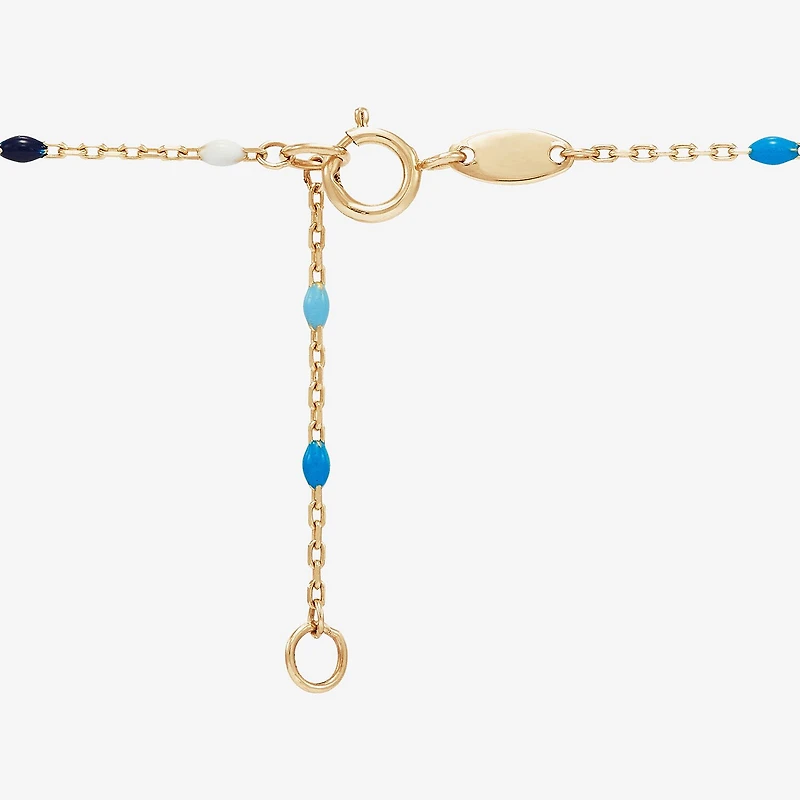 Limited Quantities! Womens 14K Gold 18 Inch Beaded Necklace