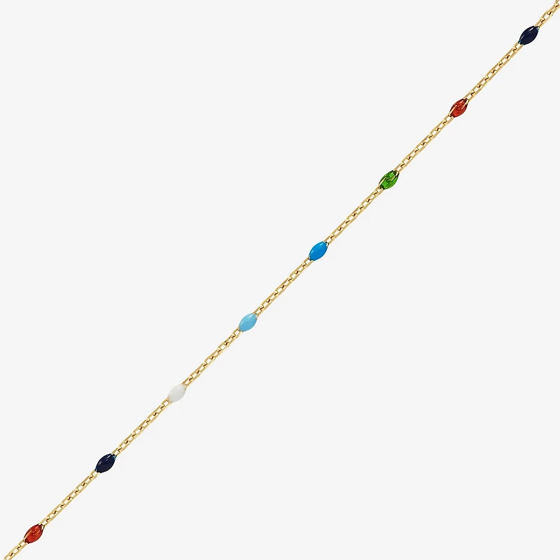 Limited Quantities! Womens 14K Gold 18 Inch Beaded Necklace