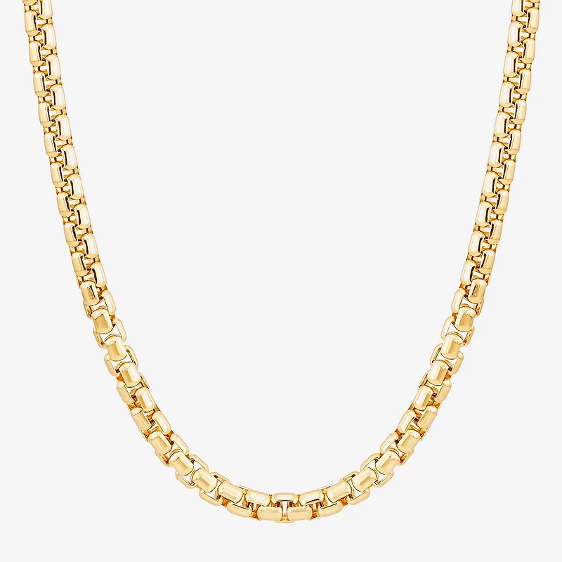 Limited Quantities! Womens 10K Gold 22 Inch Box Chain Necklace