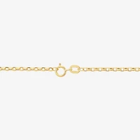 Limited Quantities! Womens 10K Gold 18 Inch Rolo Chain Necklace