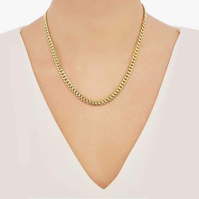 Limited Quantities! Mens 10K Gold 18 Inch Cuban Chain Necklace