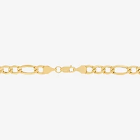 Limited Quantities! Womens 10K Gold 8 1/2 Inch Hollow Figaro Chain Bracelet