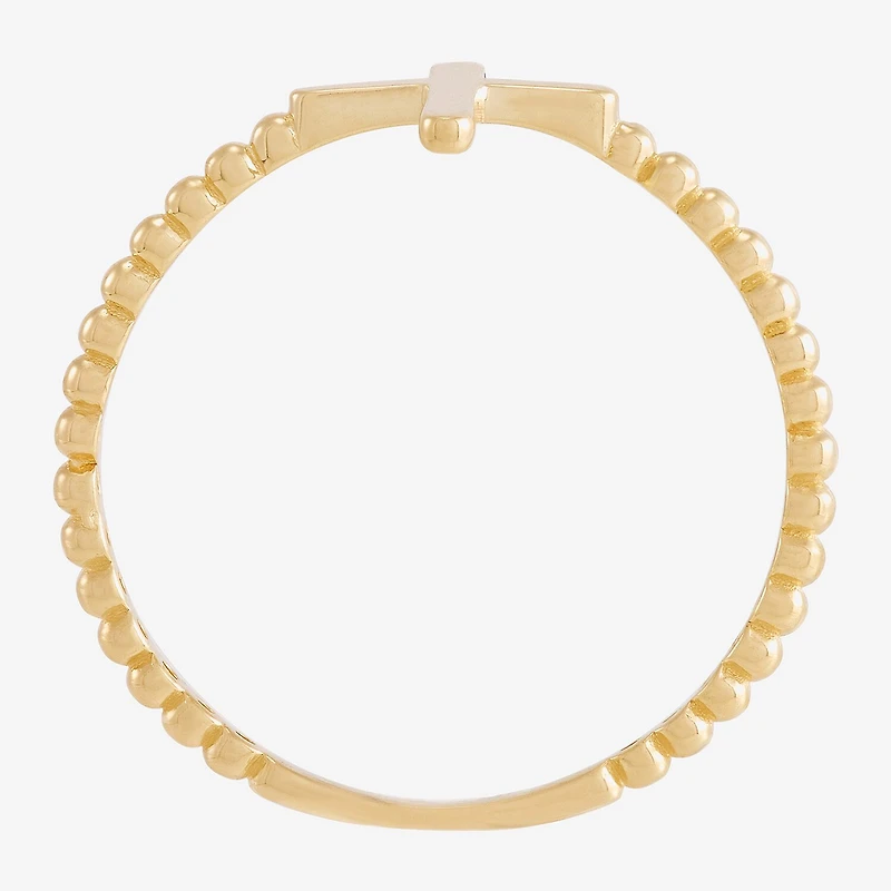 Limited Quantities! Womens 10K Gold Cross Cocktail Ring