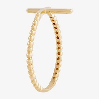 Limited Quantities! Womens 10K Gold Cross Cocktail Ring