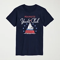 Novelty Mens Crew Neck Short Sleeve Regular Fit Peanuts Big and Tall Graphic T-Shirt