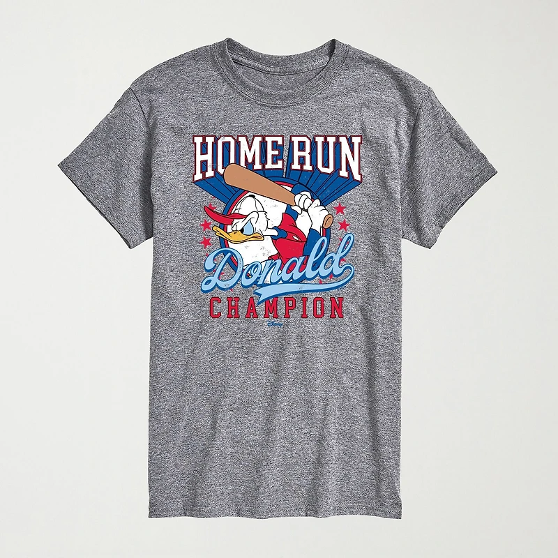 Novelty Mens Crew Neck Short Sleeve Regular Fit Donald Duck Big and Tall Graphic T-Shirt
